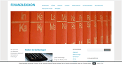 Desktop Screenshot of finanzenlexika.de